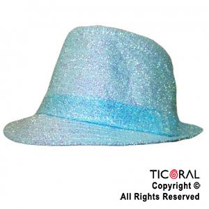 SOMBRERO TANGUERO FUNYI GLITTER CELESTE X  1